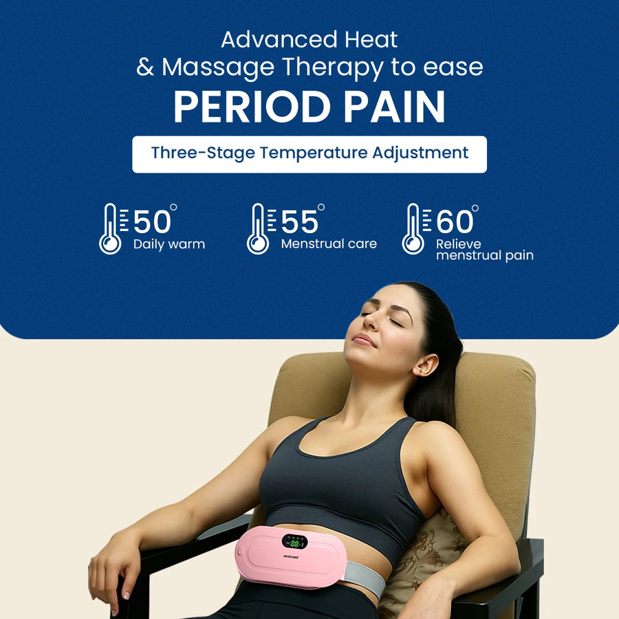 Period Cramp Relief Massager with Heating Pad
