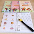 Magic Practice Copybook (4 Books + 10 Refills) | Reusable Handwriting Learning Set