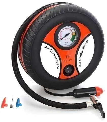 Automatic Car Air Compressor | Portable Tire Inflator Pump with Pressure Gauge